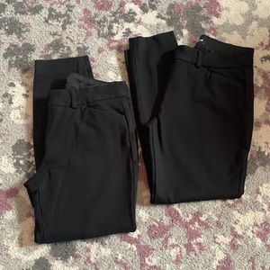 2 pairs Express stretch midrise ankle work pants!